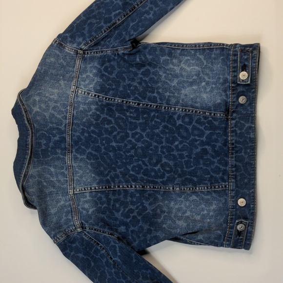 RARE Cheetah Print Harvey Denim Jacket - Picture 6 of 9